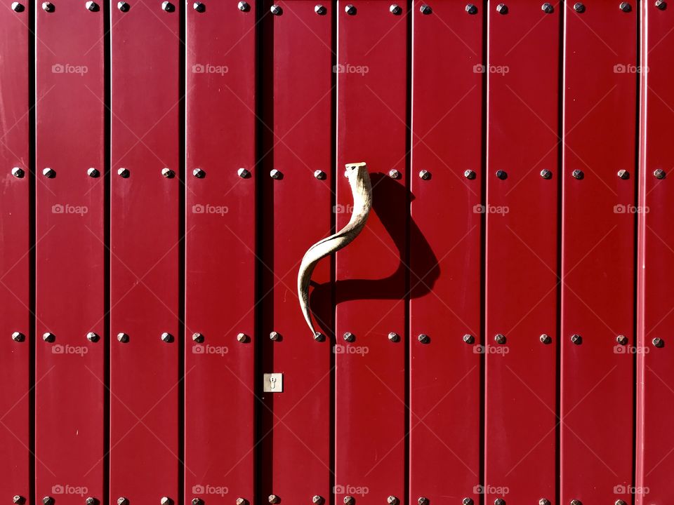 Red old door 