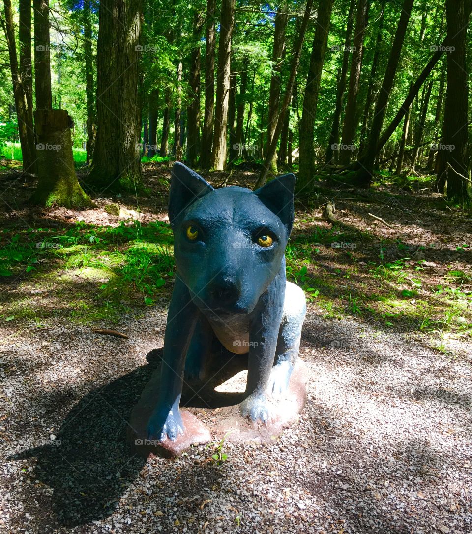 Dog Statue 