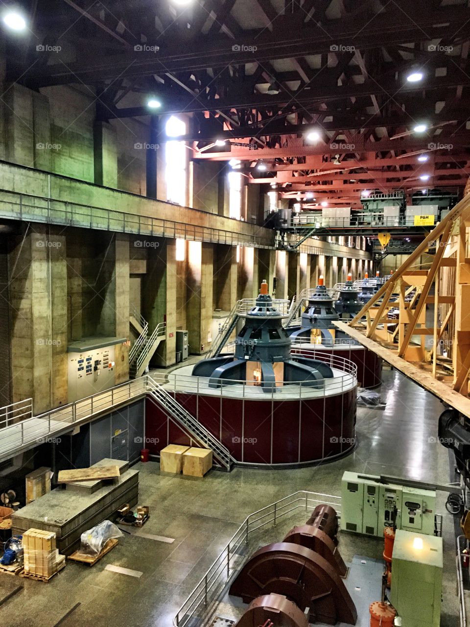 Inside at the Hoover Dam 