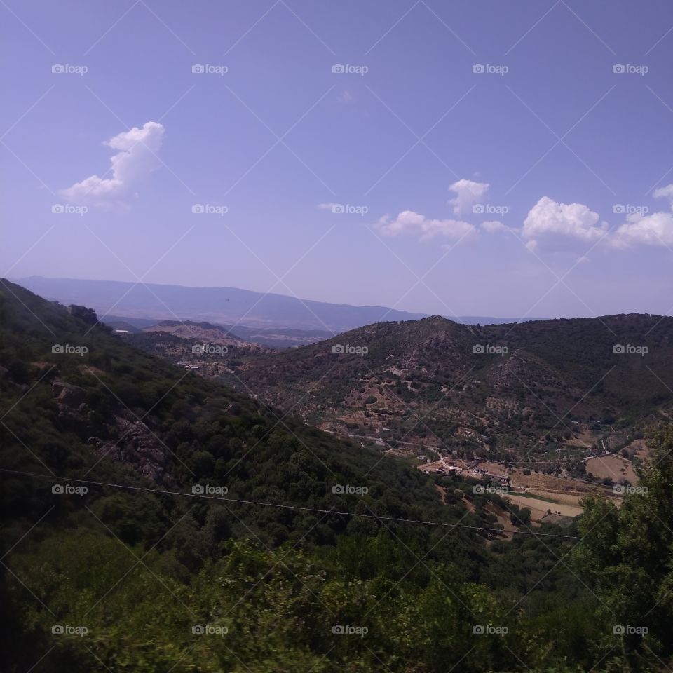 Panorama of Sardinia, near Orani (Nuoro)