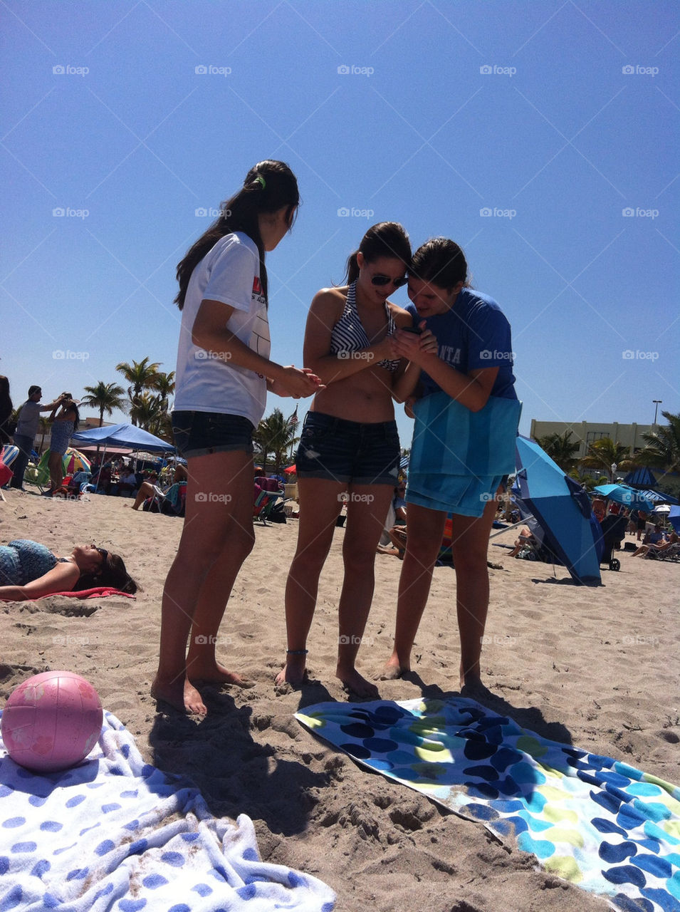 Enjoying the beach