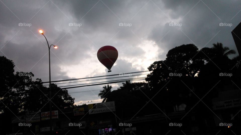 balloon on air