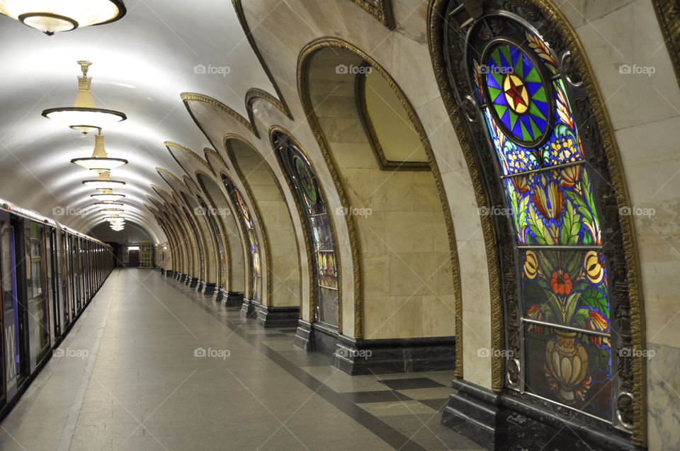 Palace of the people: Metrostation in Moscow: