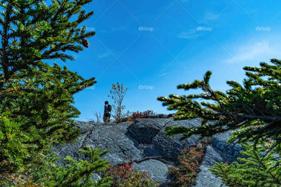 Unique & well framed perspective at Mount Monadnock