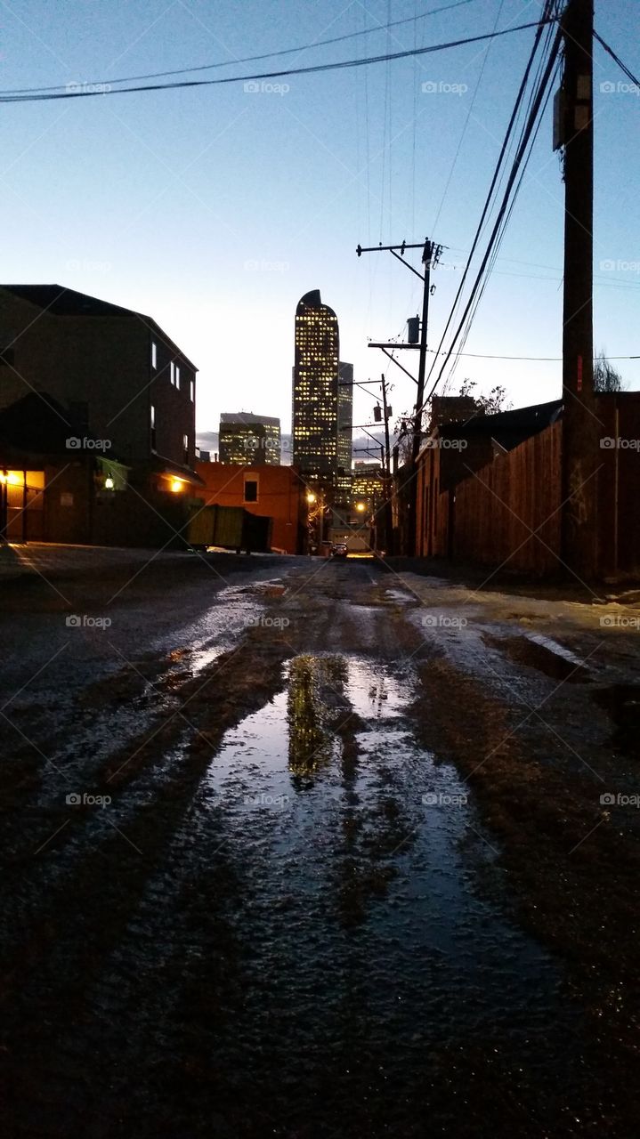 Alley puddle
