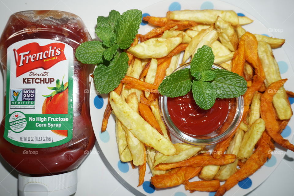 French Fries with French's Ketchup