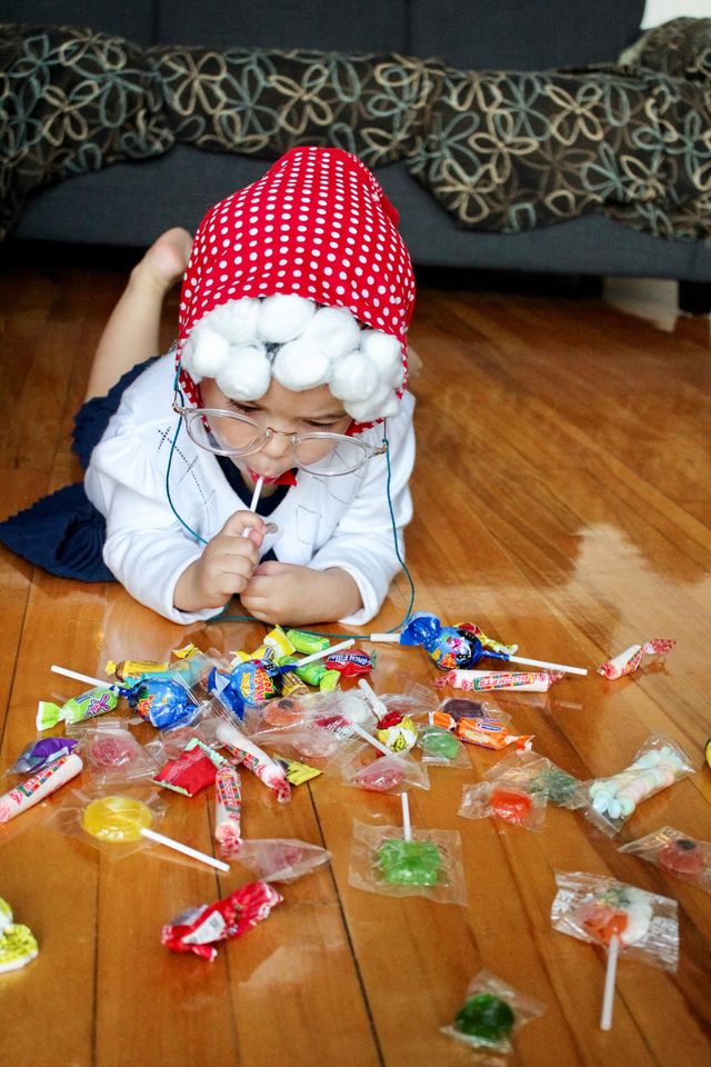 Eating candy 