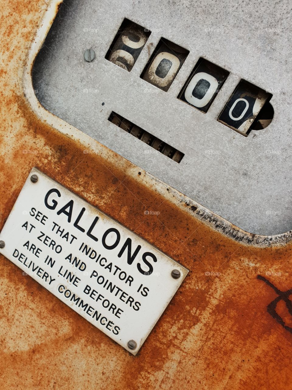 vintage gas pump dial