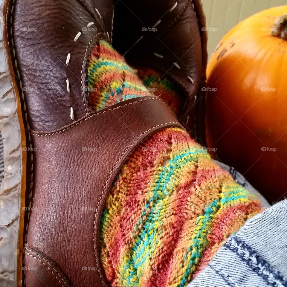 Handknit Autumn Socks 