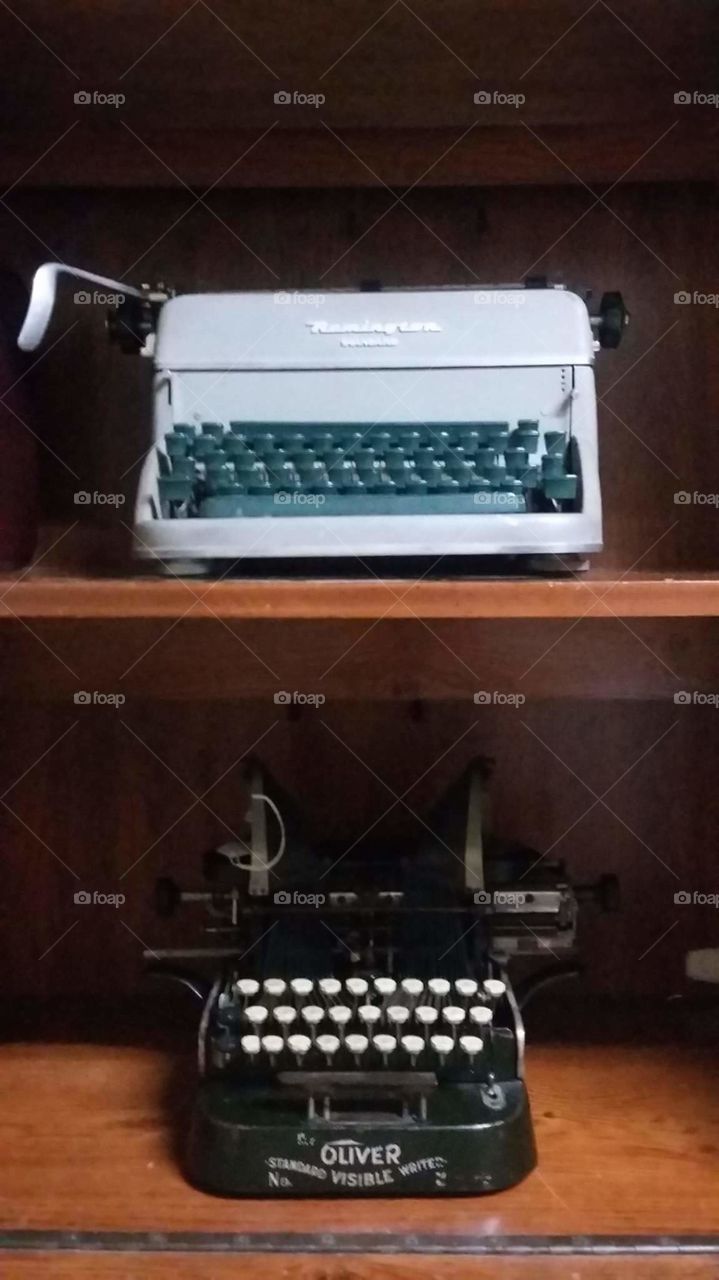 Typewriter Shelves