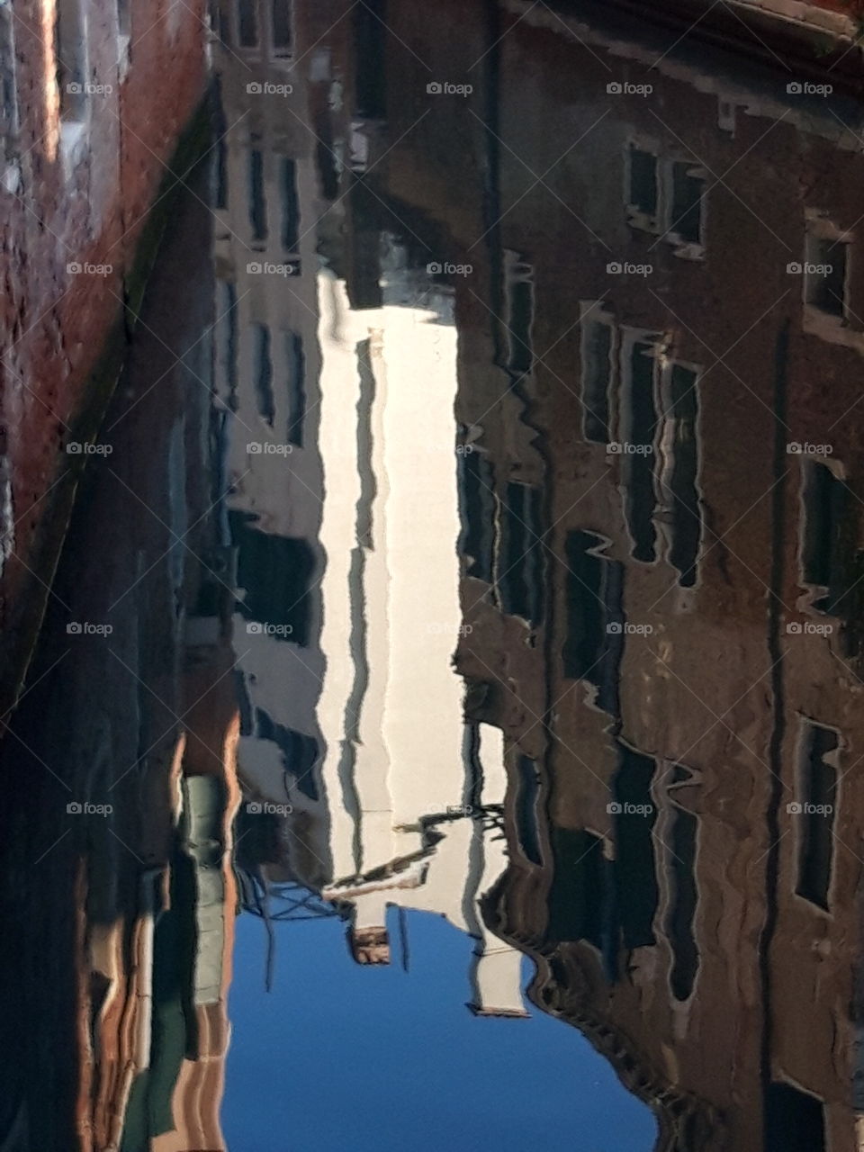 reflection in a canal inVenice