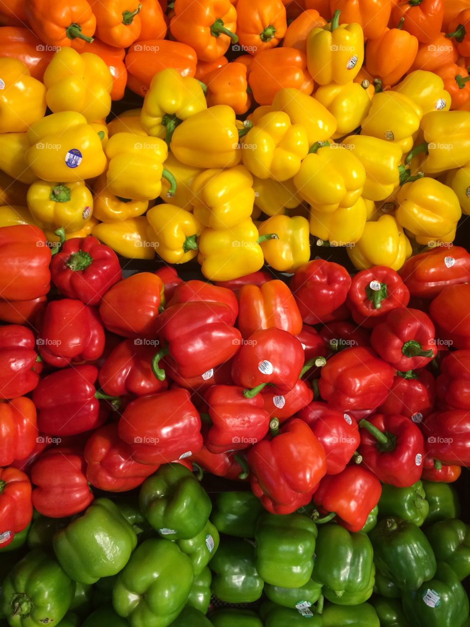 Festive peppers at the market!
