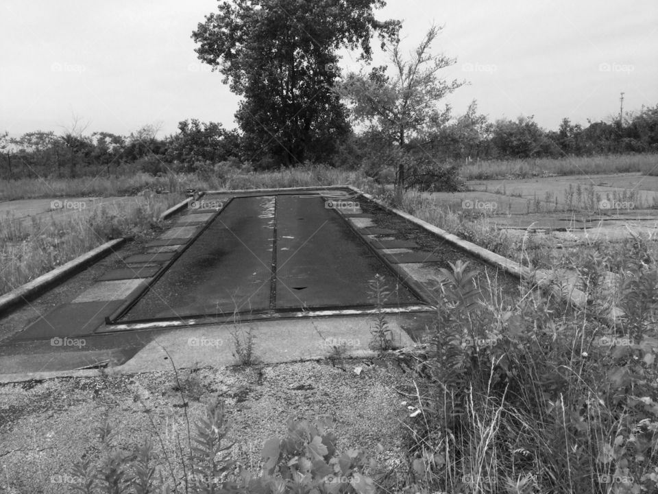 Abandoned Nike Missile Base from the Cold War era , located in Indiana. Missile launch doors remain .