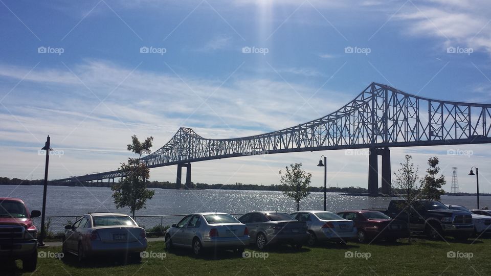 a bridge just before Philadelphia Pennsylvania