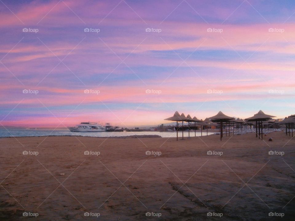 Sunrise on the beach