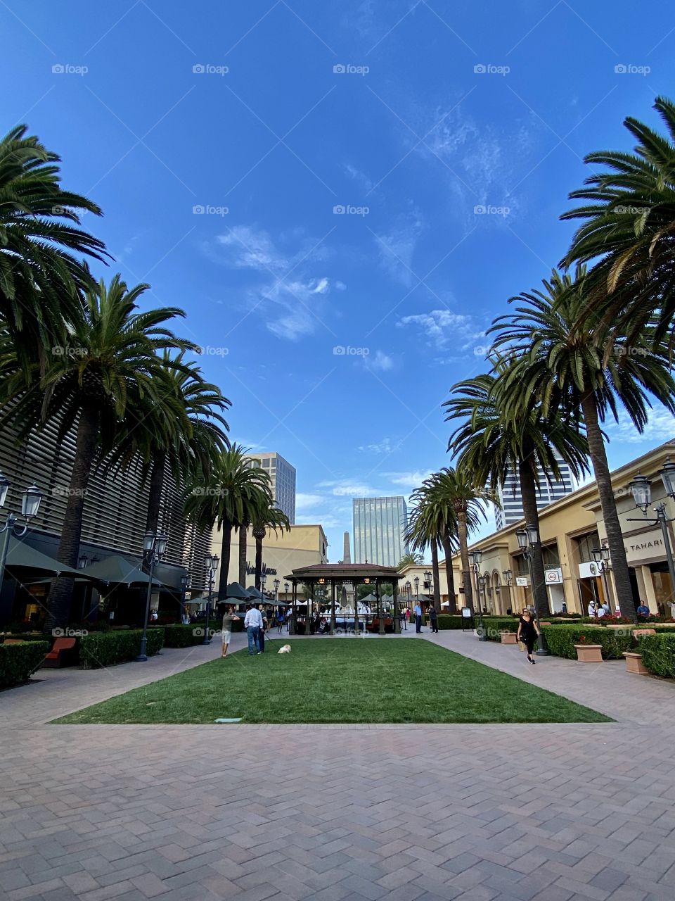 Fashion Island shopping center in Newport Beach California 