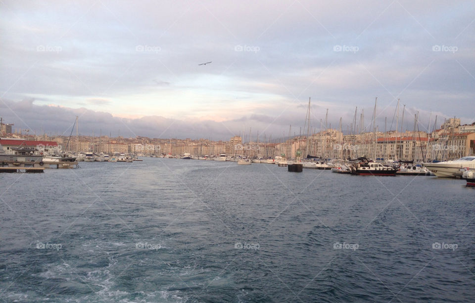 Marseille harbour, France.