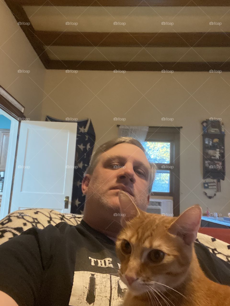 Just a man and his cat