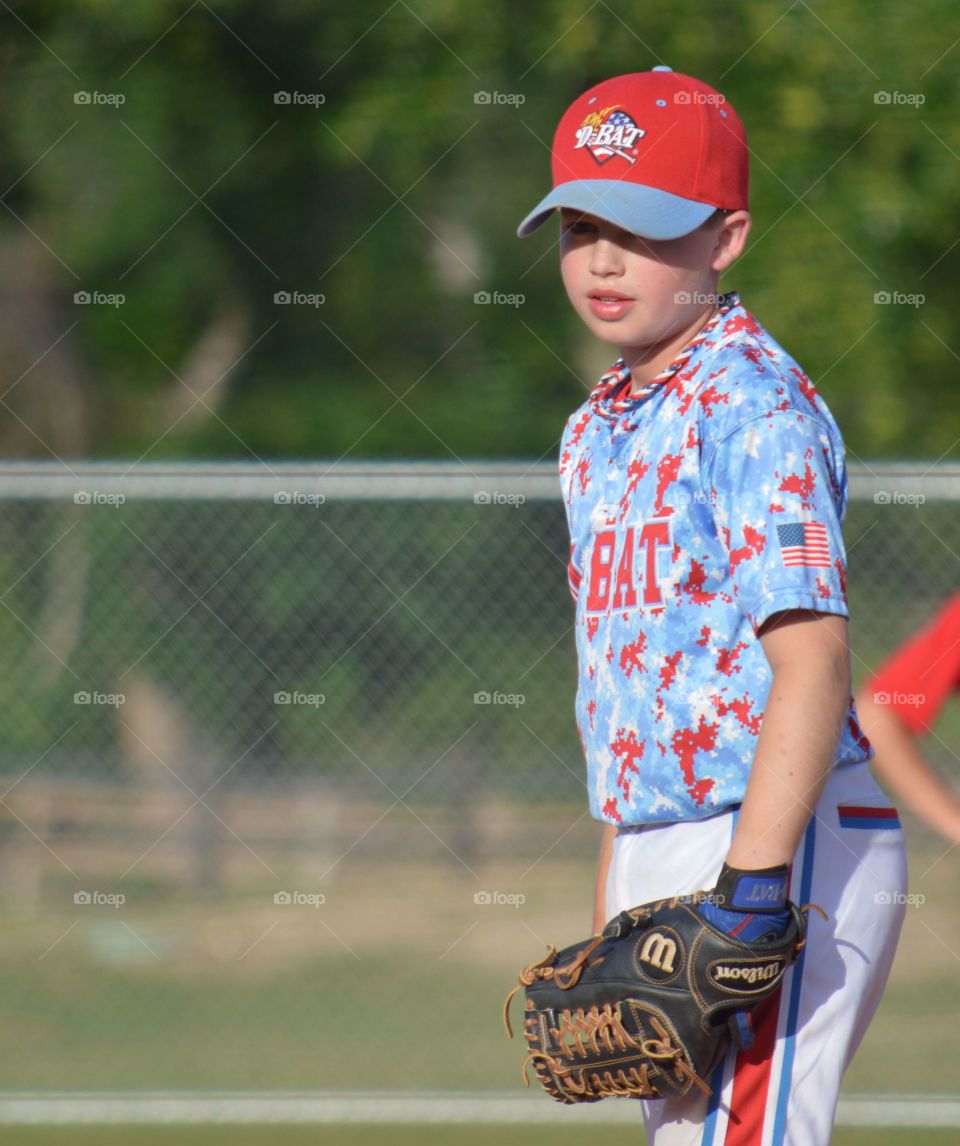 Portrait of a baseball player