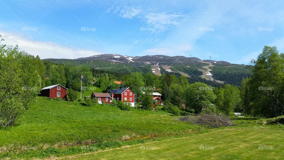View of Åreskutan, in Sweden.