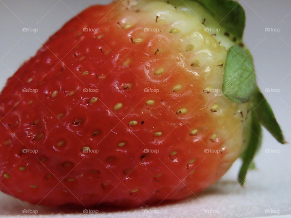 Close-up shot of strawberry.