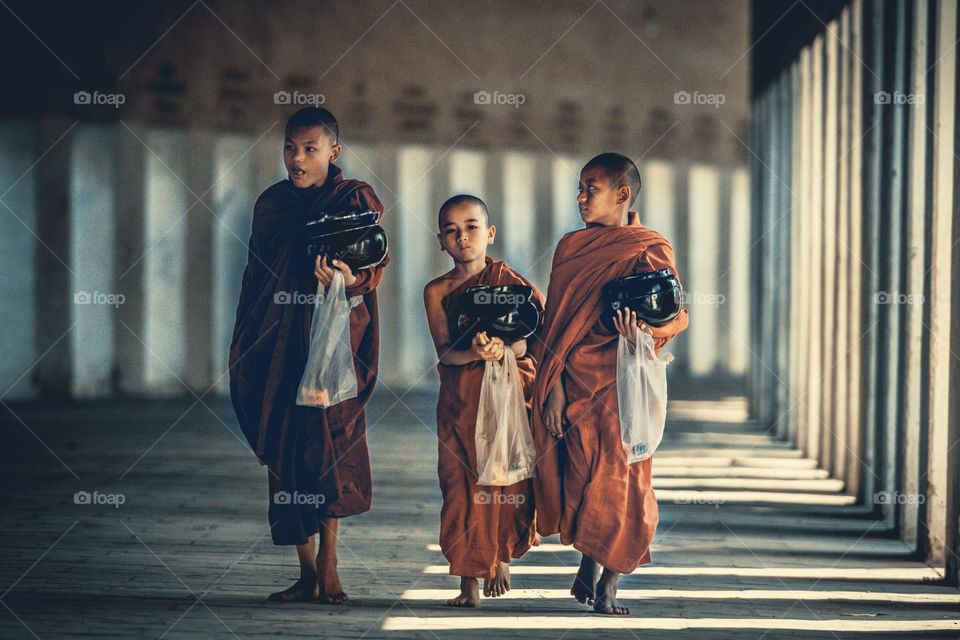 three monks