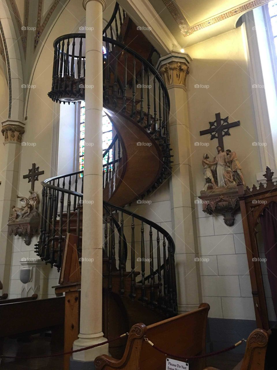 old church stairs