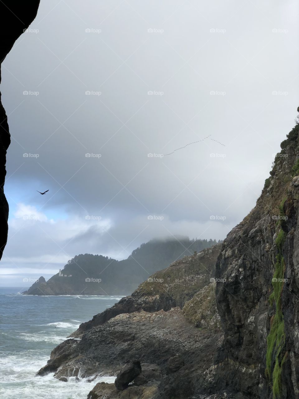 Lighthouse thru a Cave