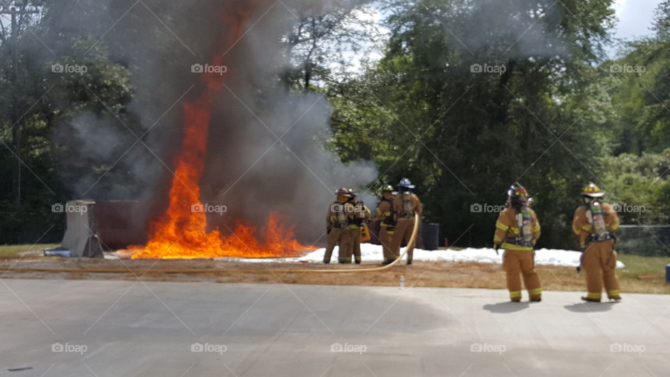 Fire fighter training