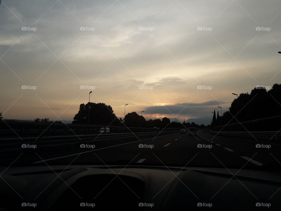 coming back home after a trip