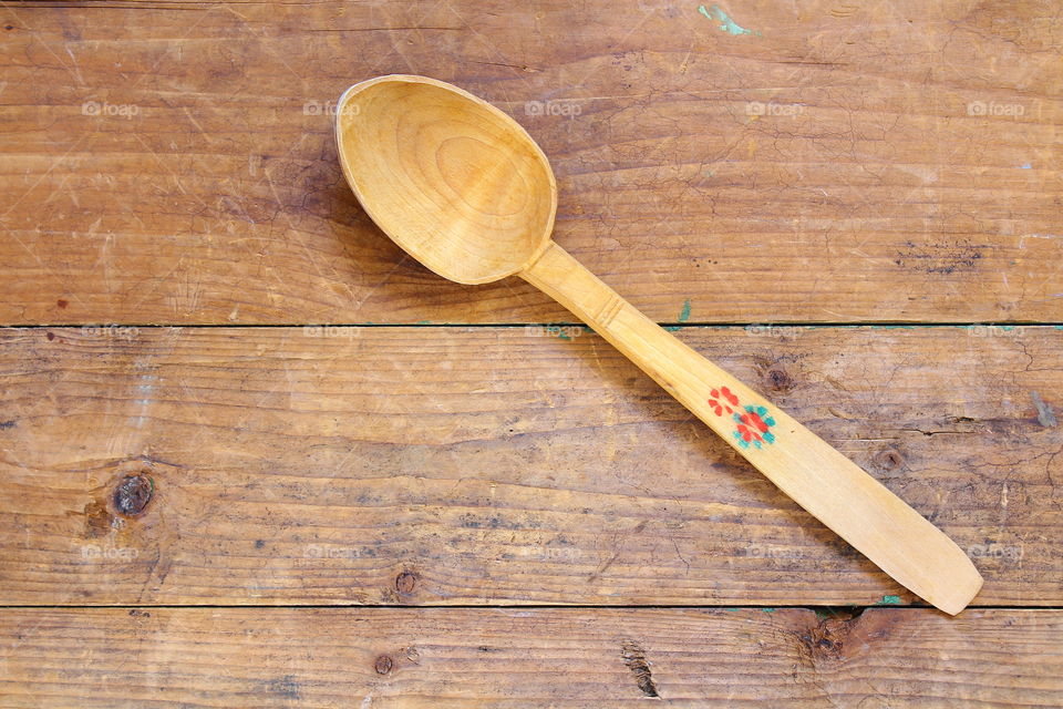 traditional spoon wood