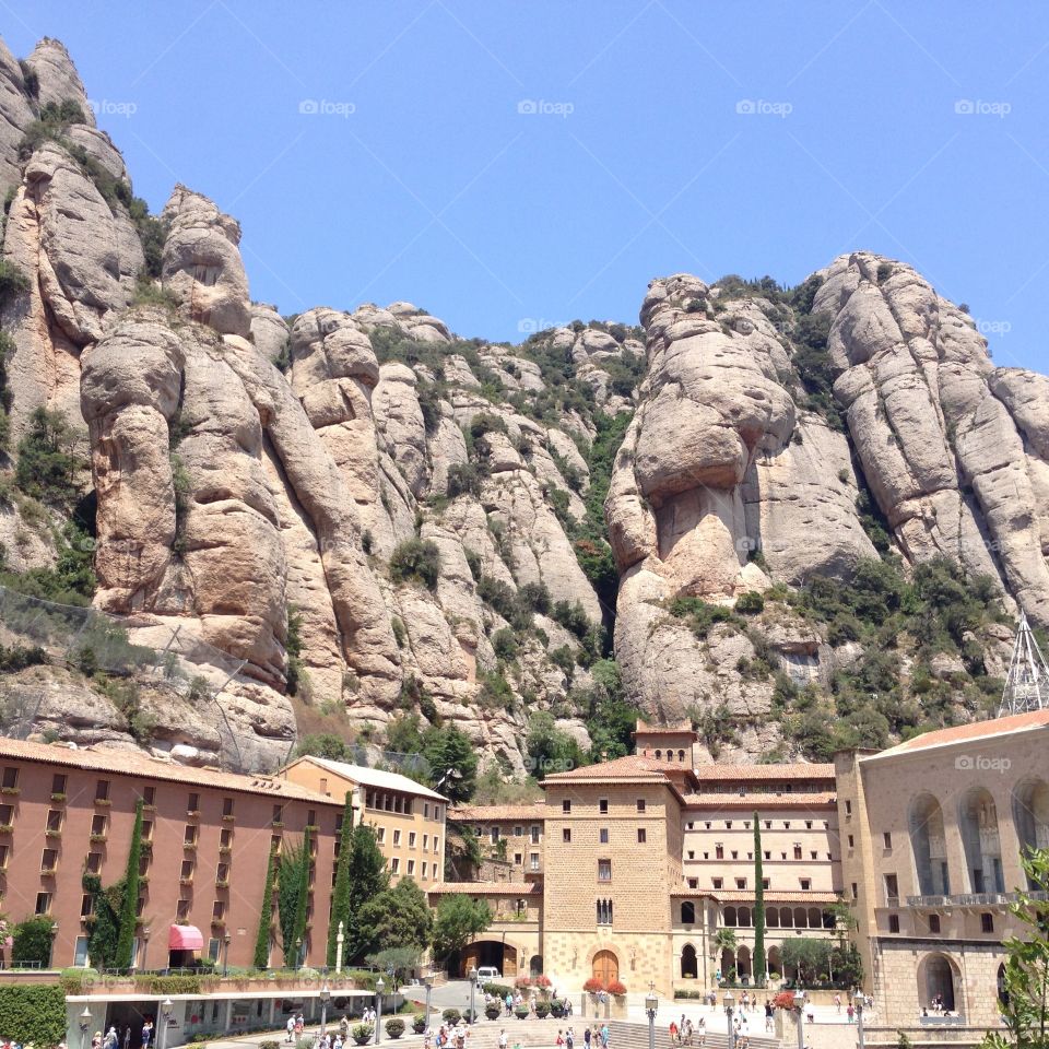The rocks of Montserrat 