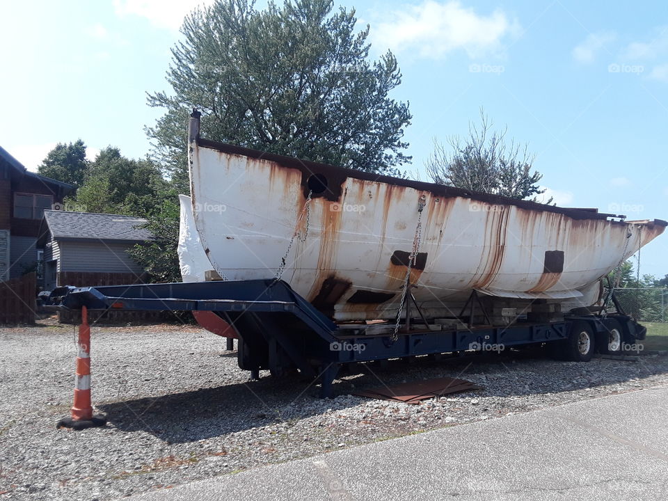 Rustic old boat