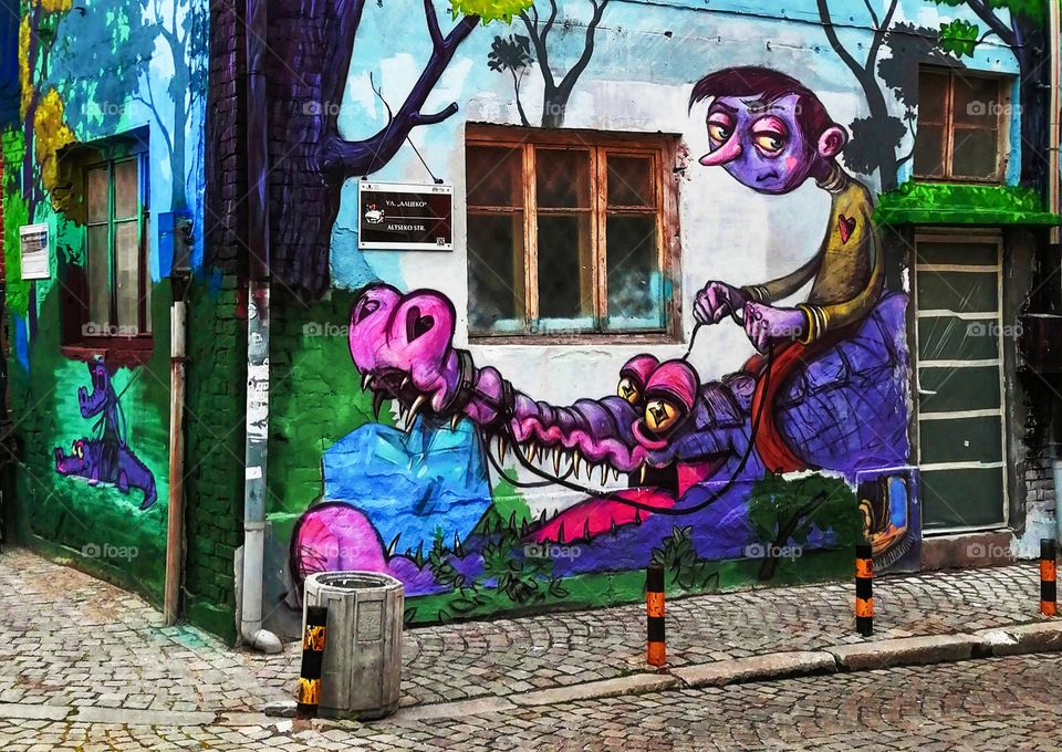 Street Art, Kapana Plovdiv, Bulgaria