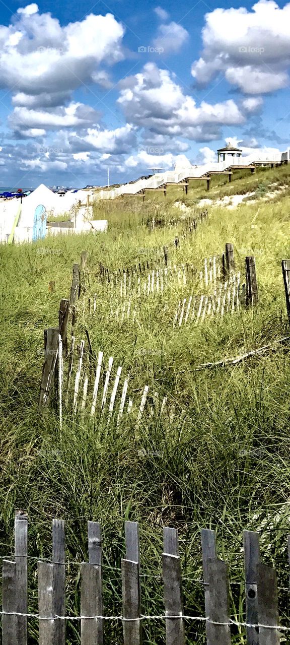 Cloudy day on the beach