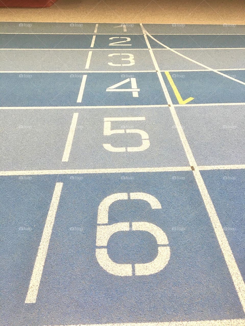 Athletics track corridor aisle 