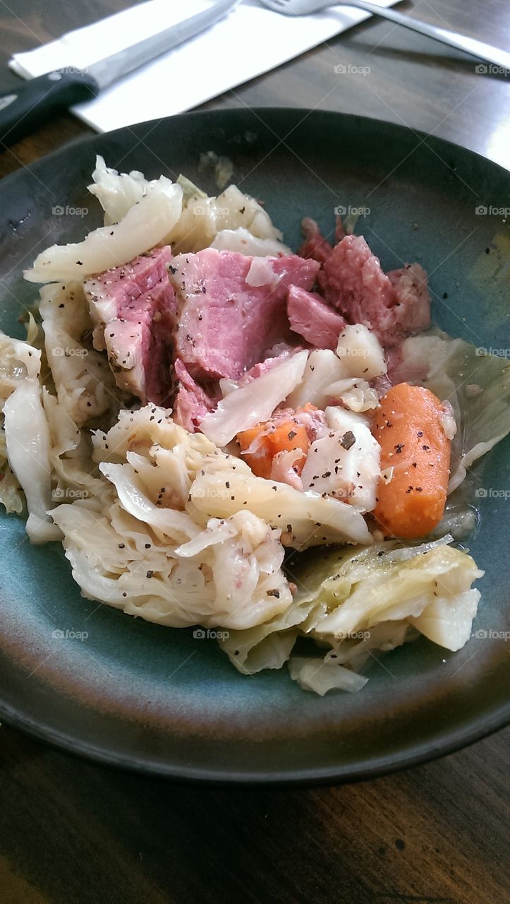 corn beef and cabbage