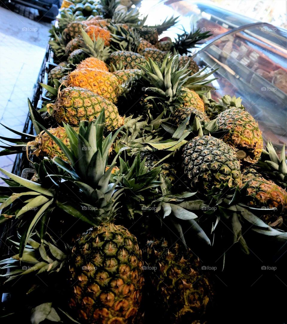 Market Pineapples, Costa Rica