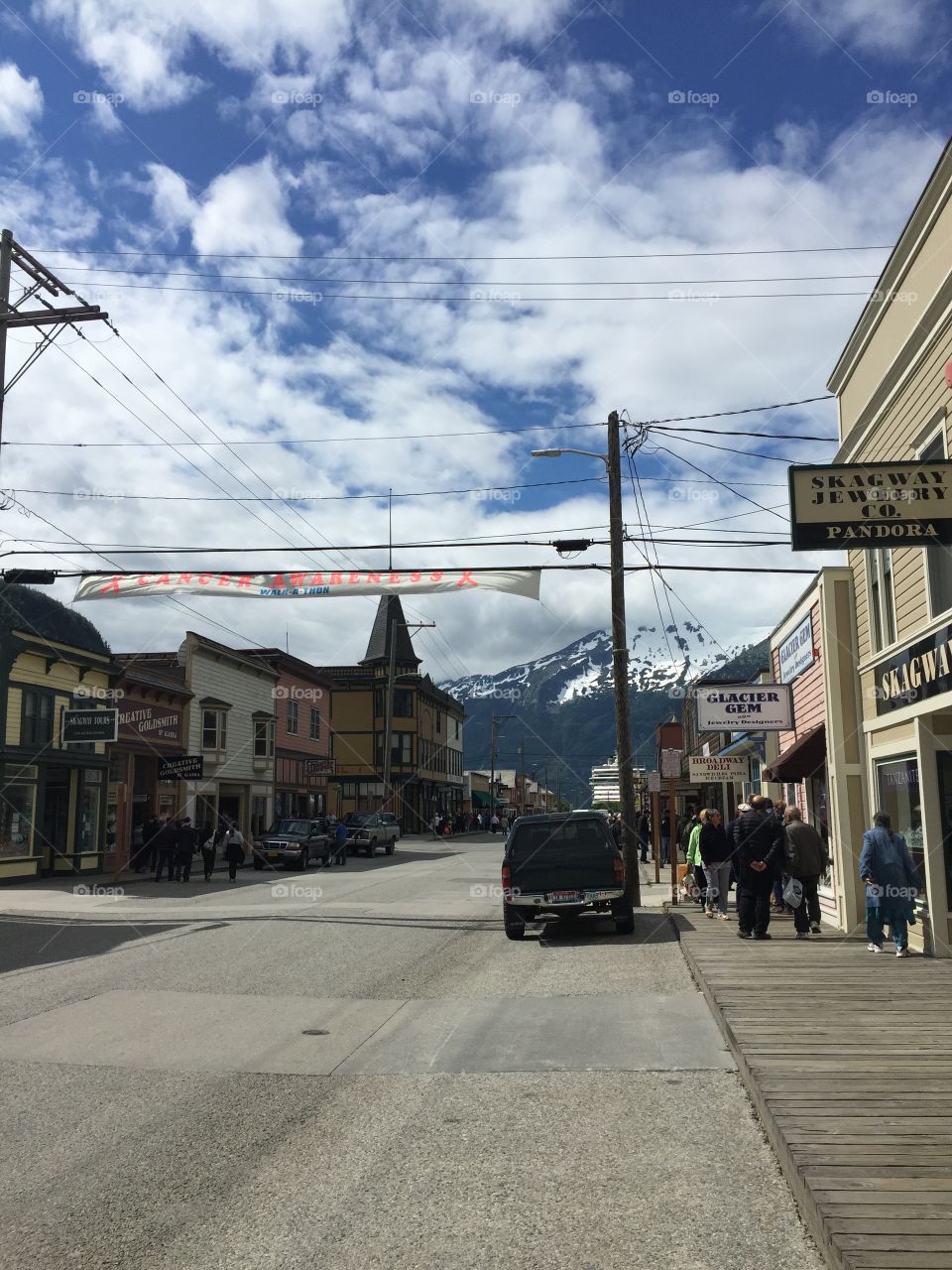 The quiet streets of Skagway