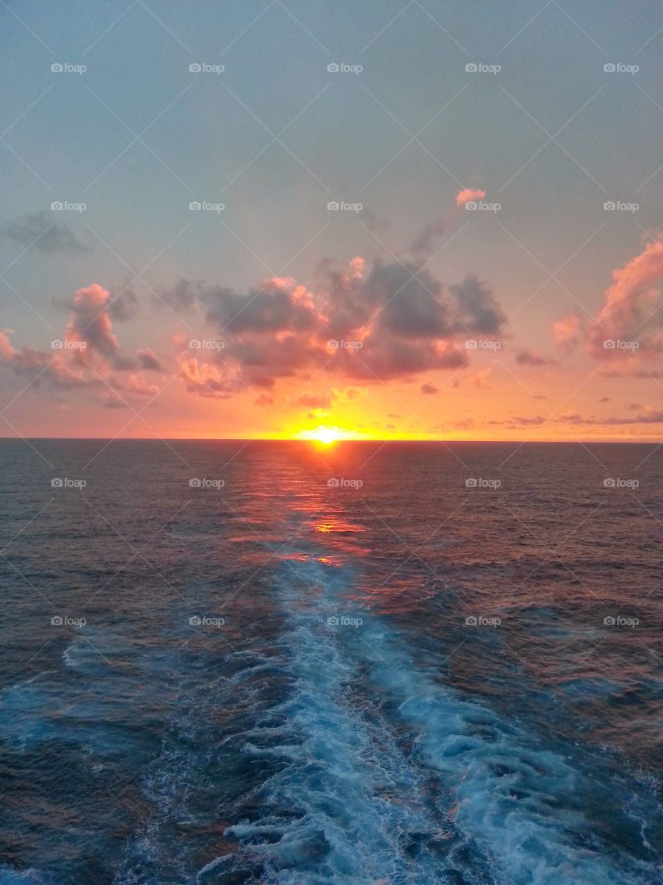Na Pali sunset. Final evening of 7 day cruise around the Hawaiian Islands. 