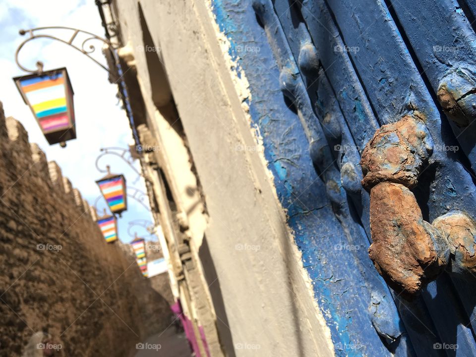 Close-up of a old door