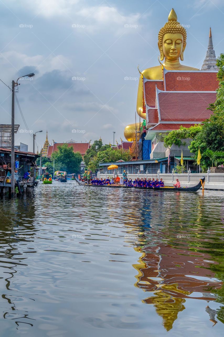 Big Buddha and reflection in river