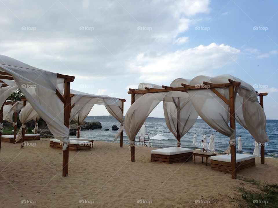 Empty beaches. Fall in Bulgaria 