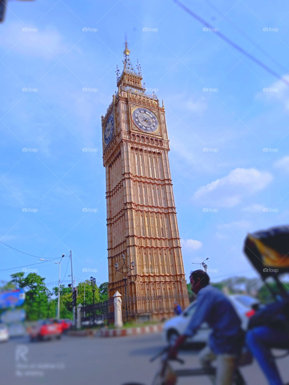 clock tower in Laketown Kolkata india