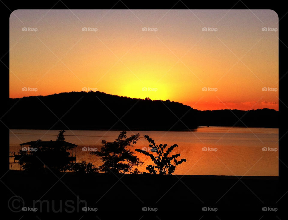 summer sunset south carolina lake hartwell by mushjet