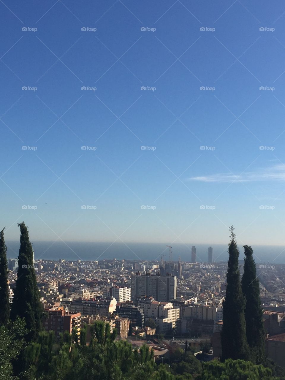 View of barcelona city