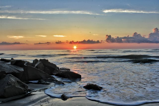 View of sunset