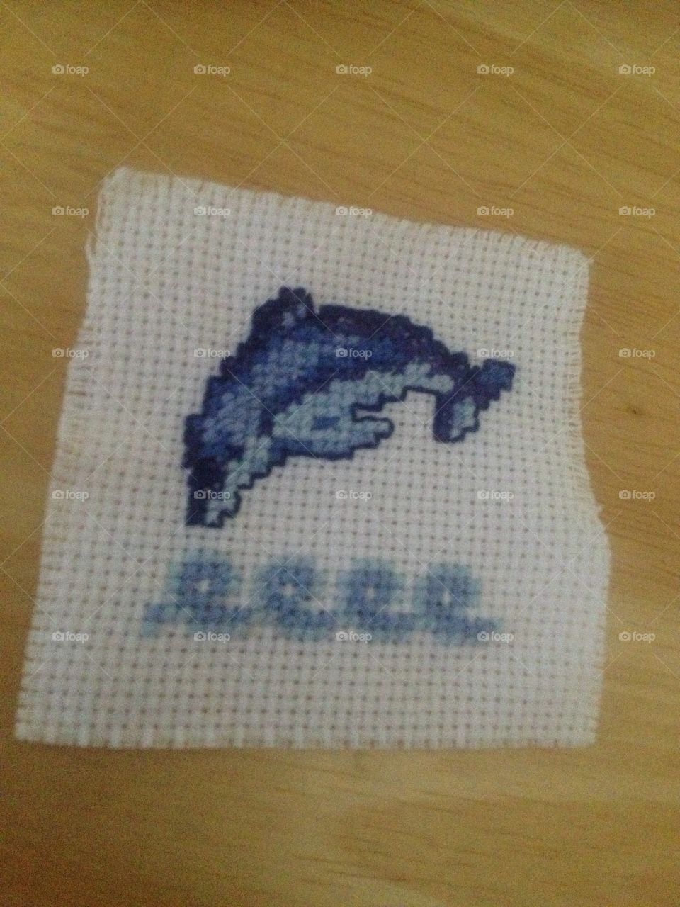 dolphin cross stitch
