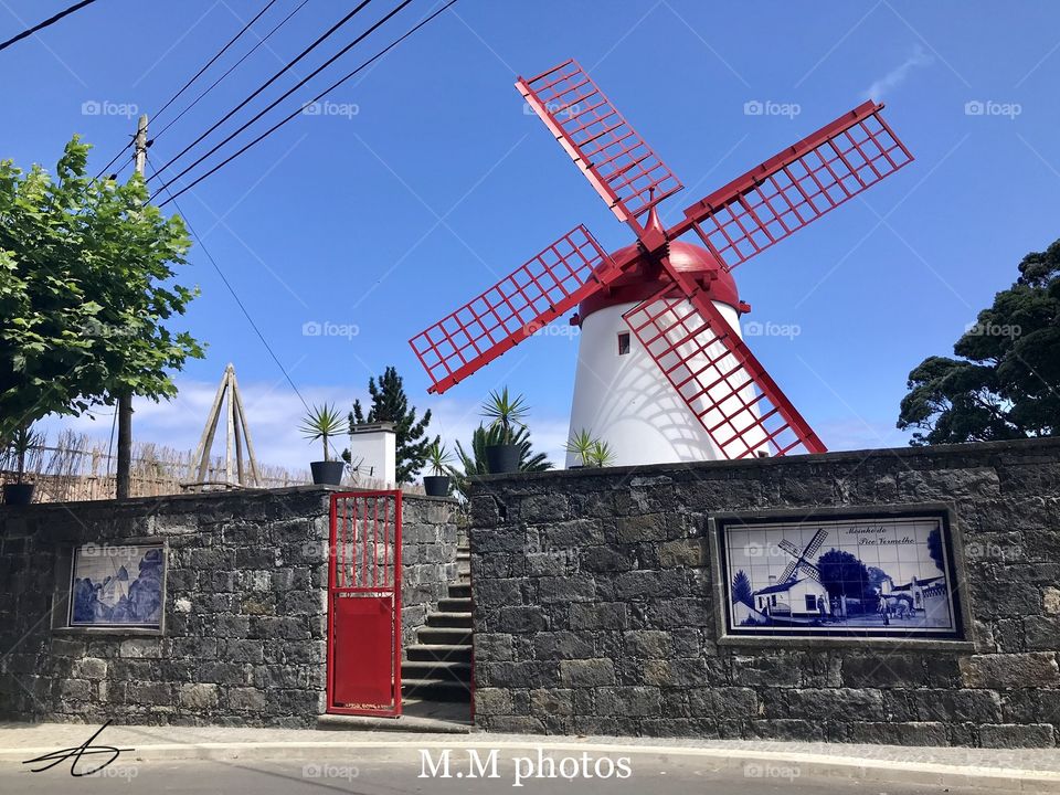 Windmill off Pico Vermelho Açores
