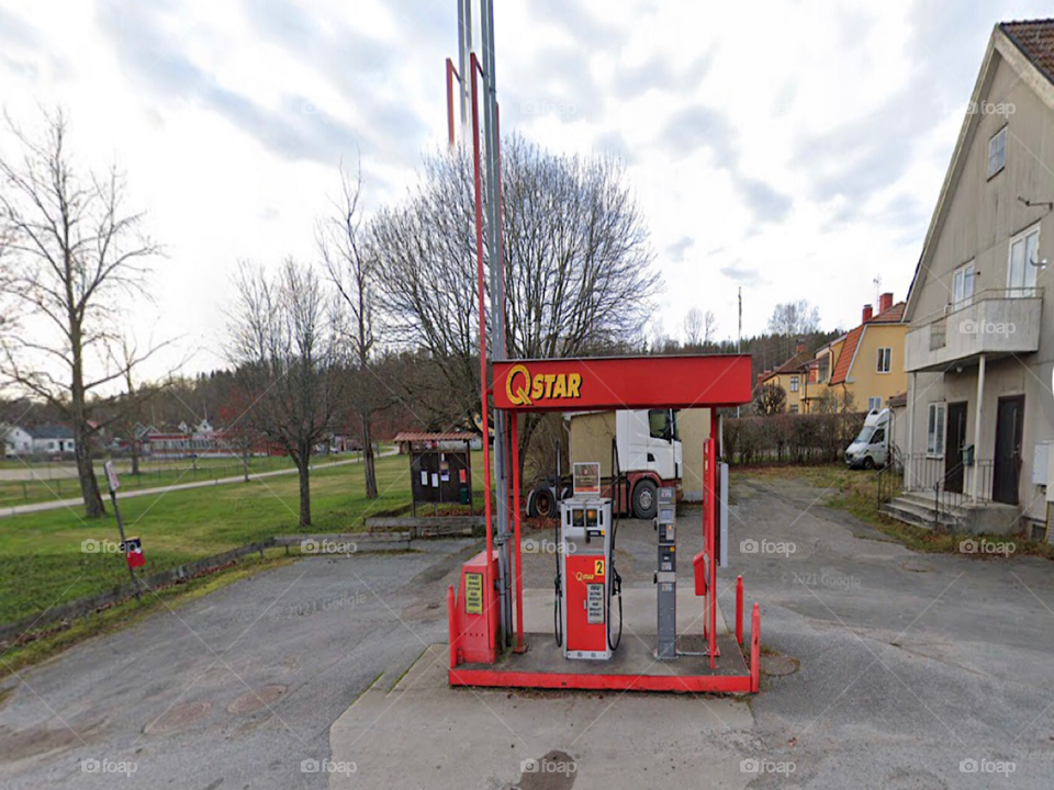 Gas station in Sweden